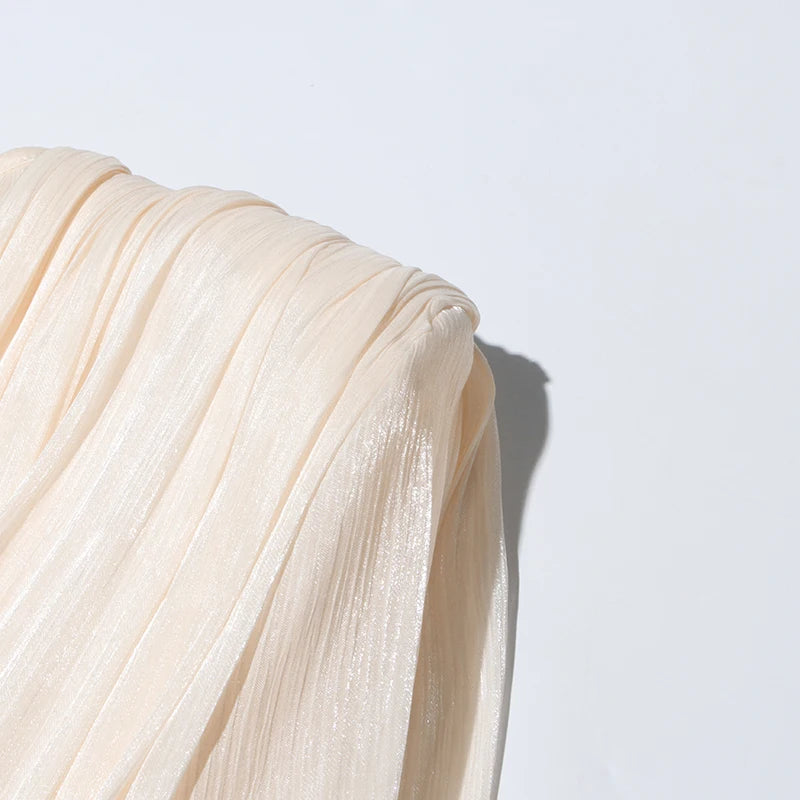 Amara Fully Pleated Draped Mesh Mini Dress