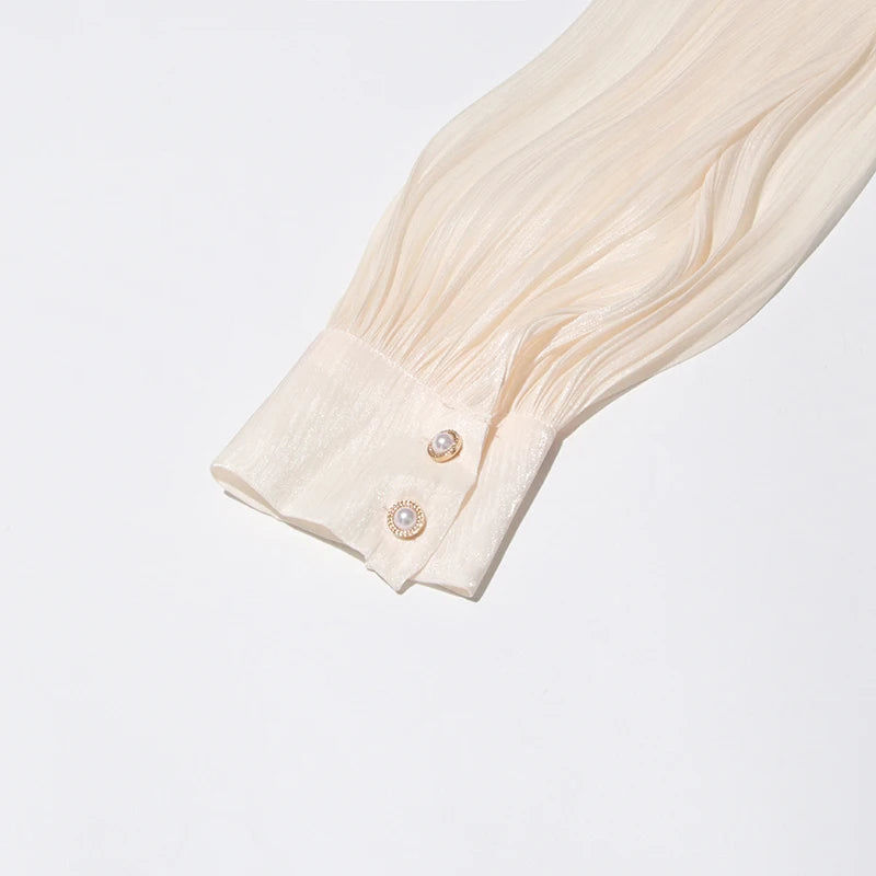 Amara Fully Pleated Draped Mesh Mini Dress