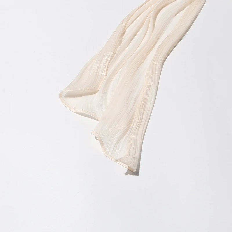 Amara Fully Pleated Draped Mesh Mini Dress