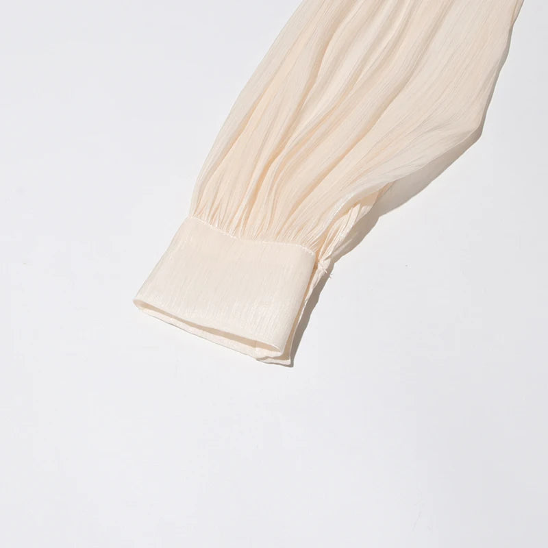 Amara Fully Pleated Draped Mesh Mini Dress